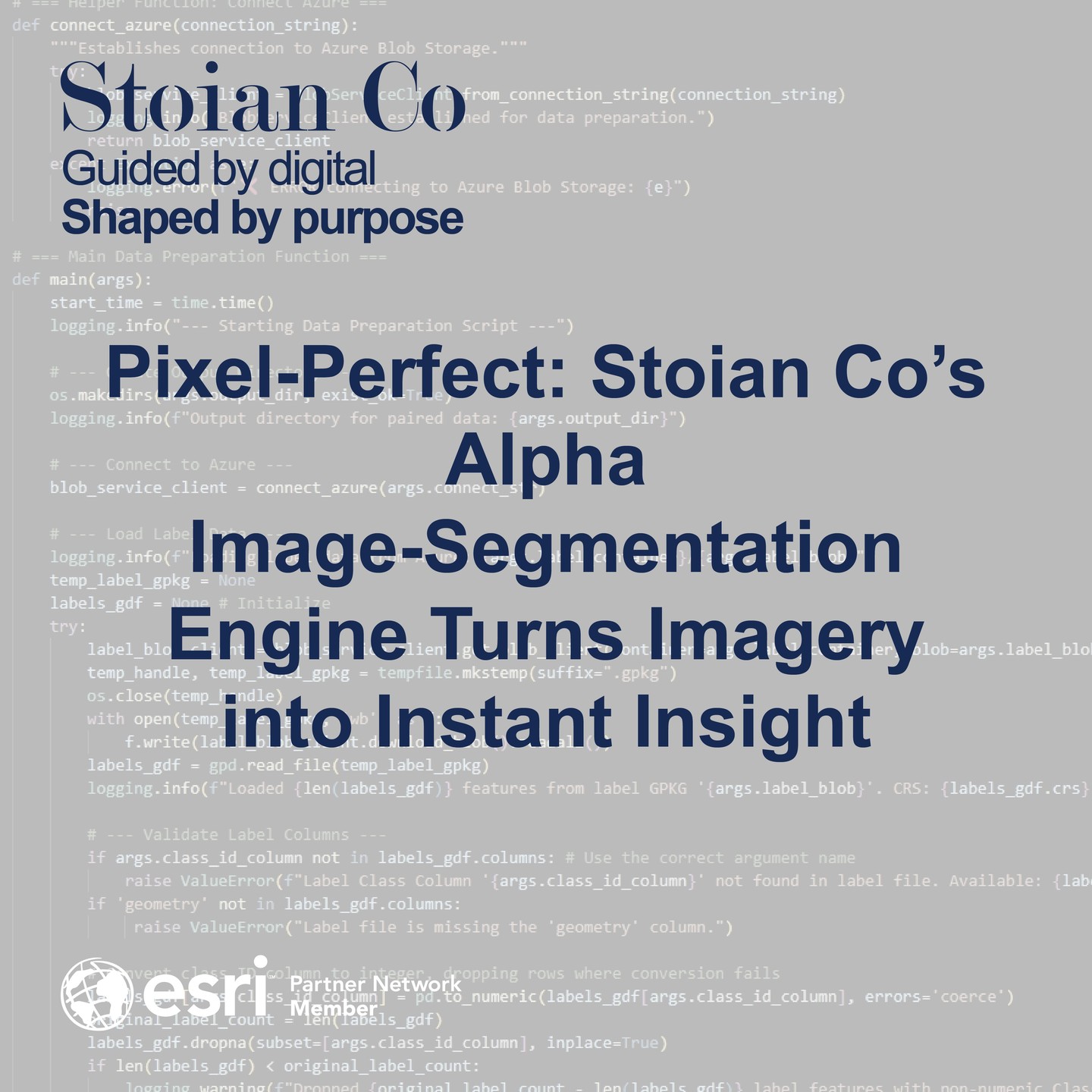 🚀 Pixel-Perfect is LIVE!
Our Alpha Image-Segmentation Engine flips raw pixels into clean, query-ready polygons in minutes.
🥇 First pilot = mIoU ≈ 0.68 on cm-grade drone scenes—already outperforming many tuned production stacks.
🌐 Azure-native today, edge-ready tomorrow.
🔗 Tap the link in bio to see how your imagery can become instant insight!
—
#StoianCo #PixelPerfect #ImageSegmentation #GeoAI #GIS #RemoteSensing #ComputerVision #DigitalTwin #SpatialAnalytics #DeepLearning #TechInnovation #AlphaRelease